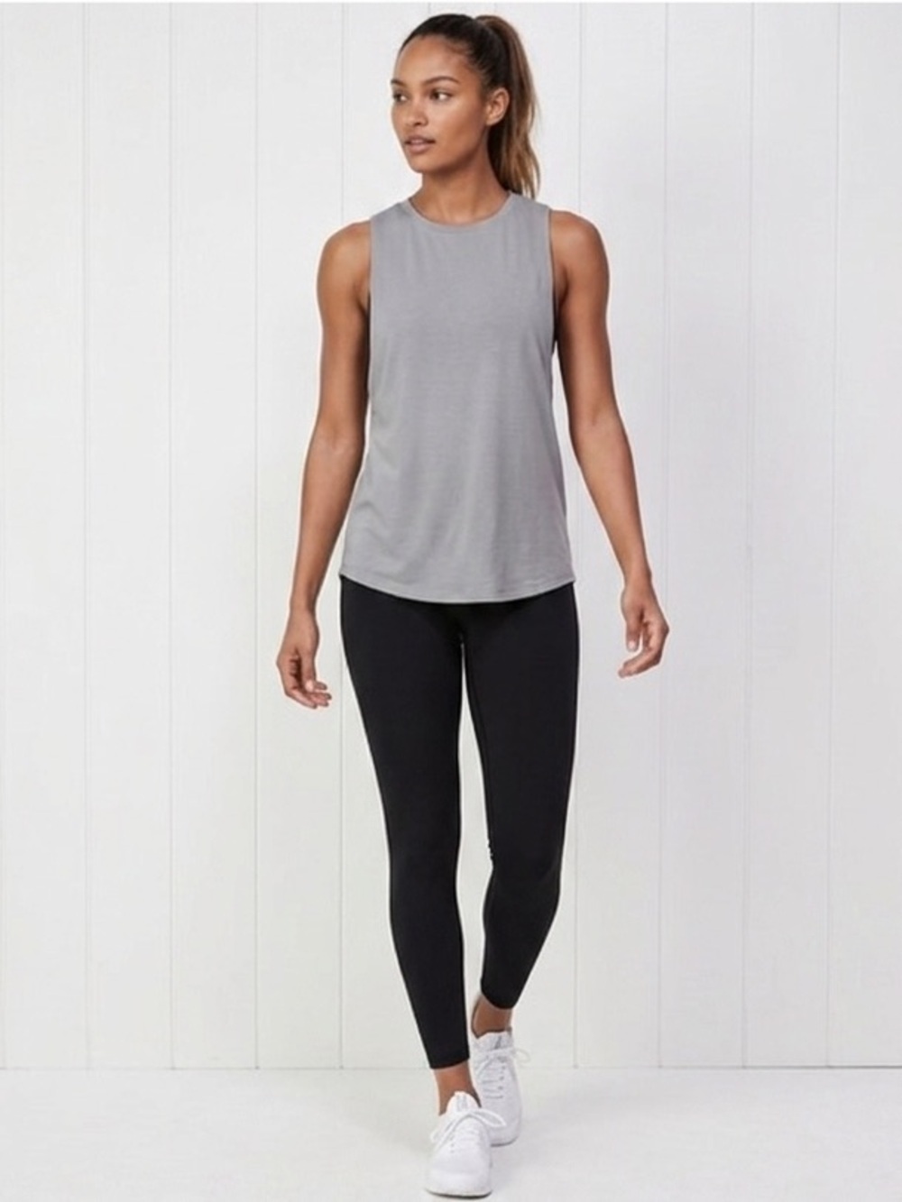 Victoria Secret Gray Sleeveless Open Back Women's Top